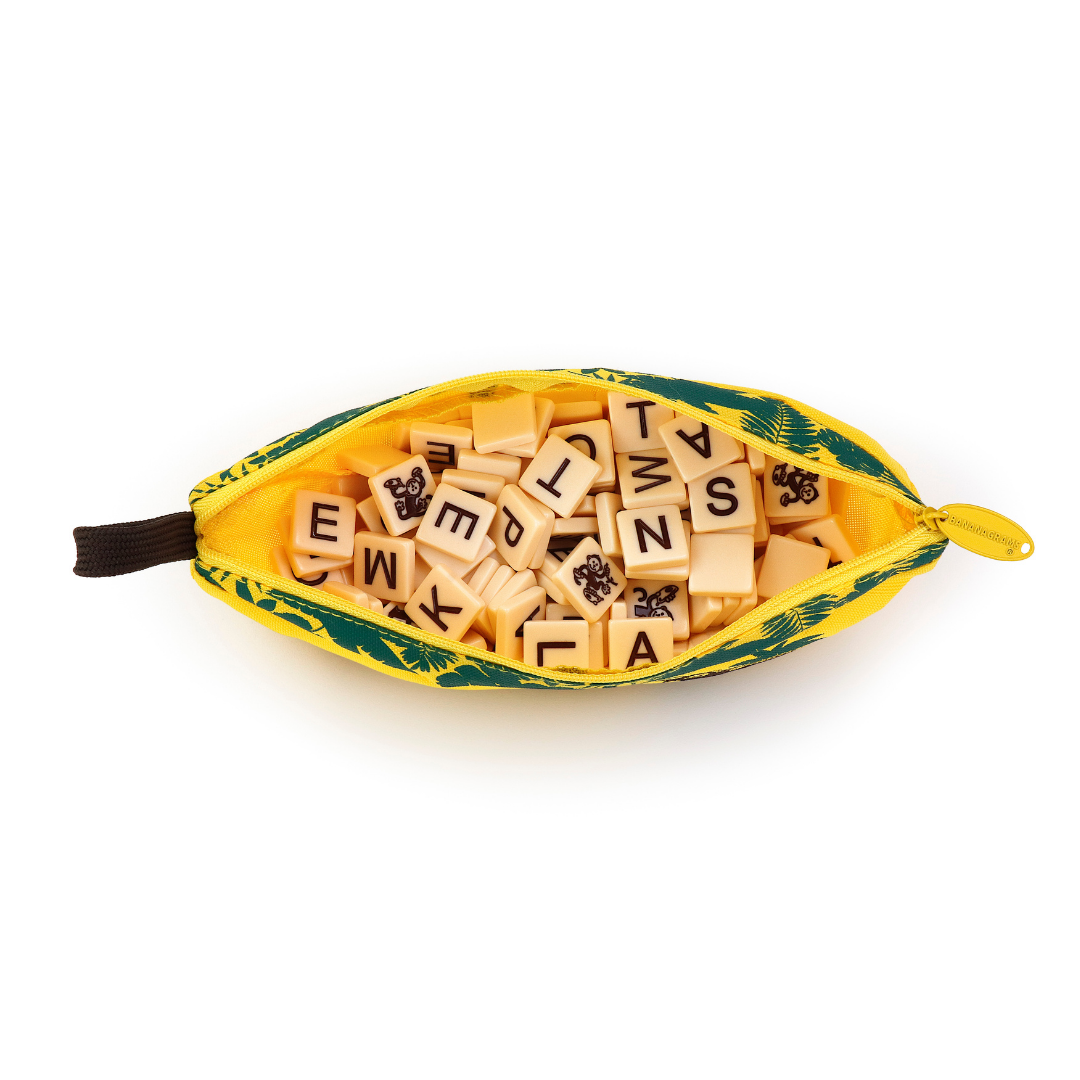 BANANAGRAMS WildTiles pouch from above