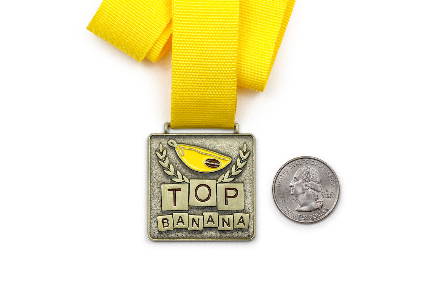 BANANAGRAMS TOP BANANA Medal
