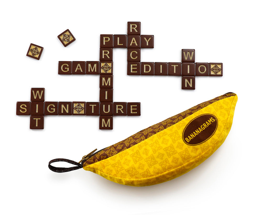 Signature Bananagrams pouch and tiles