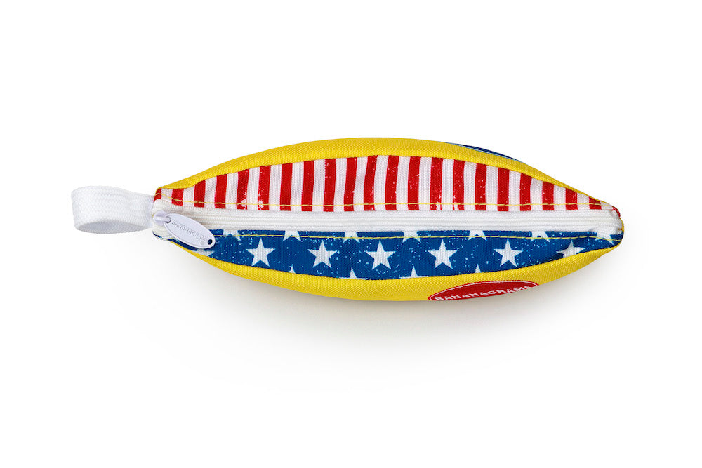 Stars & Stripes BANANAGRAMS pouch from above