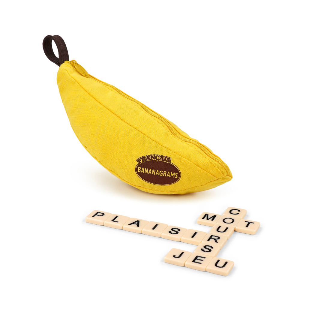 French BANANAGRAMS pouch and tiles