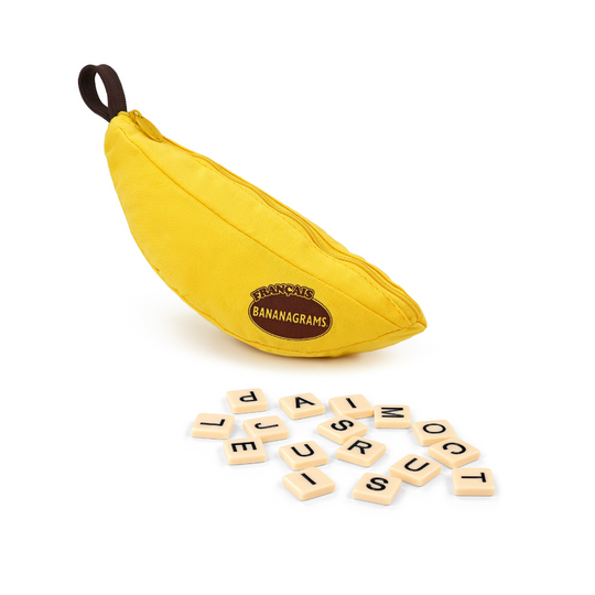 French BANANAGRAMS pouch and tiles