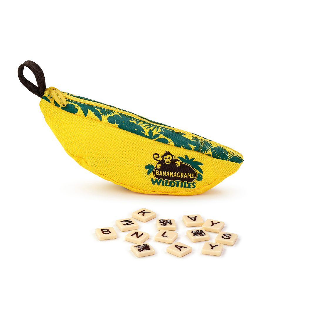BANANAGRAMS WildTiles pouch and tiles