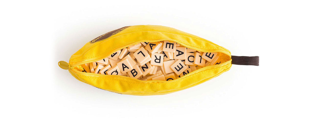 Double BANANAGRAMS pouch from above